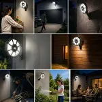 168B Solar LED Büyük Dış Mekân Lambası, Hareket Sensörlü, Kumandalı, 3 Modlu Ultra Parlak COB Işık, Su Geçirmez Kablosuz Duvar Apliği (4745)-3