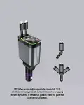 Araç Şarj Cihazı 66W 4 Portlu Hızlı Şarj ve LED Işıklı-5