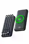 Wireless Powerbank 10000 Mah LED Ekranlı Dahili Kablolu Hızlı Şarj-2