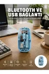 Bluetooth 5.2 Destekli Mavi Pilli Kablosuz Mouse Yeni Nesil-1