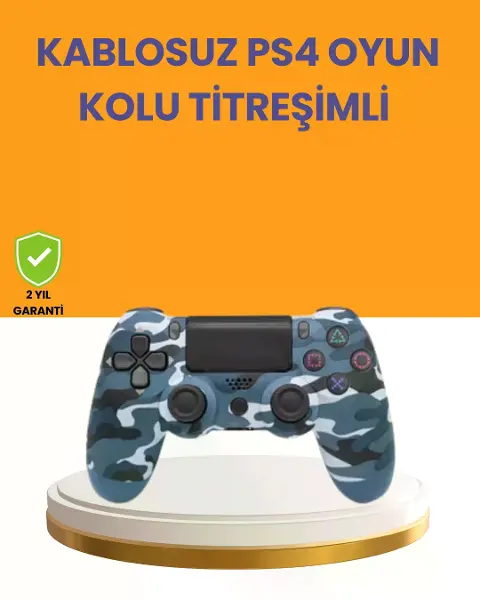 PS4 Kablosuz Oyun Kolu Gecikmesiz Bağlantılı Ergonok Tasarımlı
