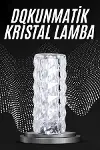 Kristal Lamba Masa Lambası Şarjlı Masa Lambası Dokunmatik Sensör Usb Şarjlı-1
