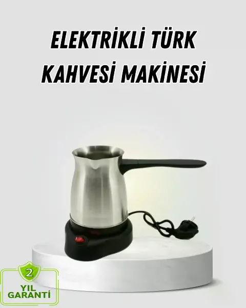 800W Paslanmaz Elektrikli Cezve Gizli Rezistans ve Ergonok Kulp