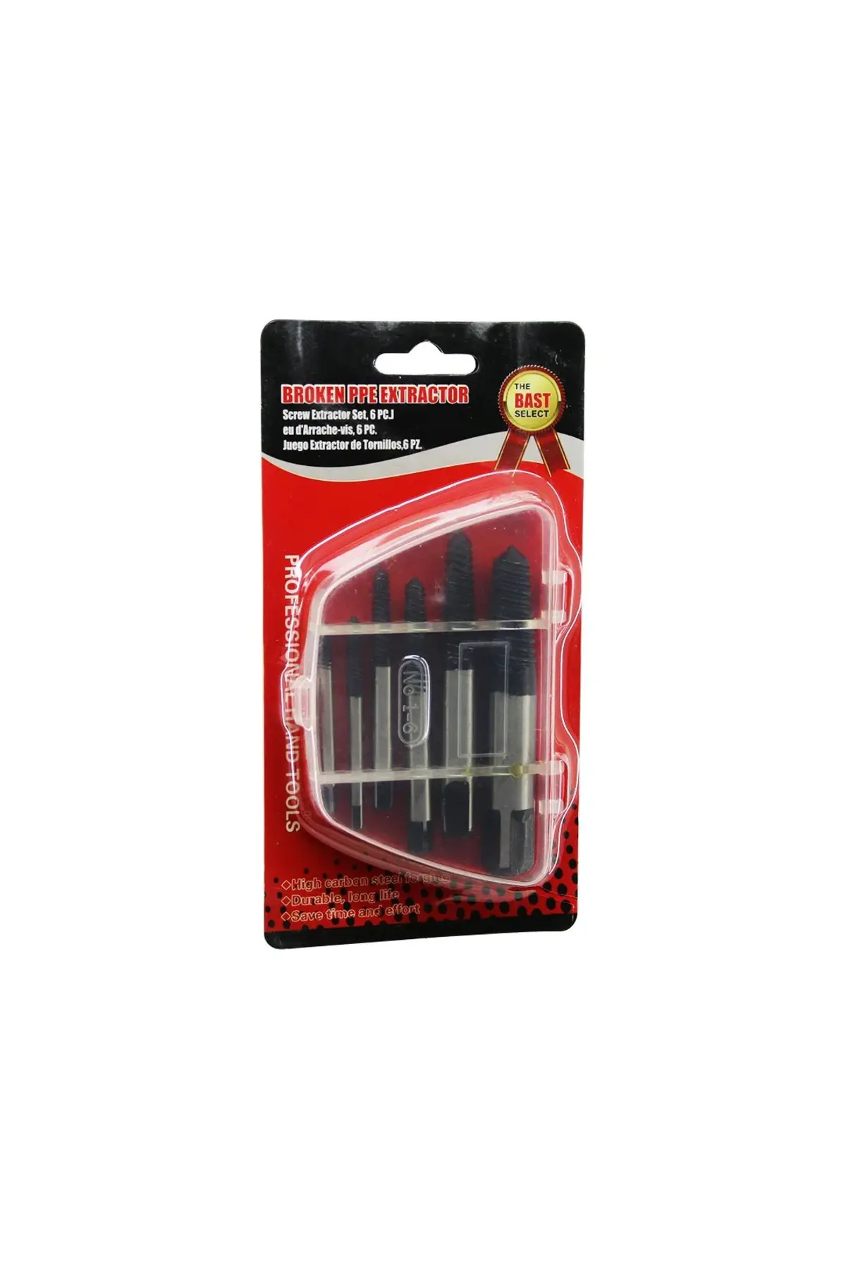 6 Pcs Hasarlı Vida Çıkarıcı Set - Sola Dönen Klavuz Uç