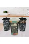 3 Adet Kahve Bardağı Seti Dekoratif Plastik Kahve Muhafaza Bardağı-4