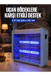 Çift UV Işıklı Elektrikli Sinek Öldürücü 12W Asılabilir Uçan Böcek Lambası-1