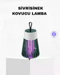 Şarjlı Mor Işıklı Sivrisinek Öldürücü Lamba – Sessiz ve Kimyasal İçermez-1
