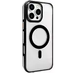 Joko Apple İphone 16 Pro Gleam Pc Sert Magsafe Kılıf - Şeffaf-siyah-1