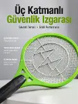 Böcek Önleyici Elektronik Sinek Öldürücü | Üç Katmanlı Güvenlik Izgarası Yeni Nesil-1
