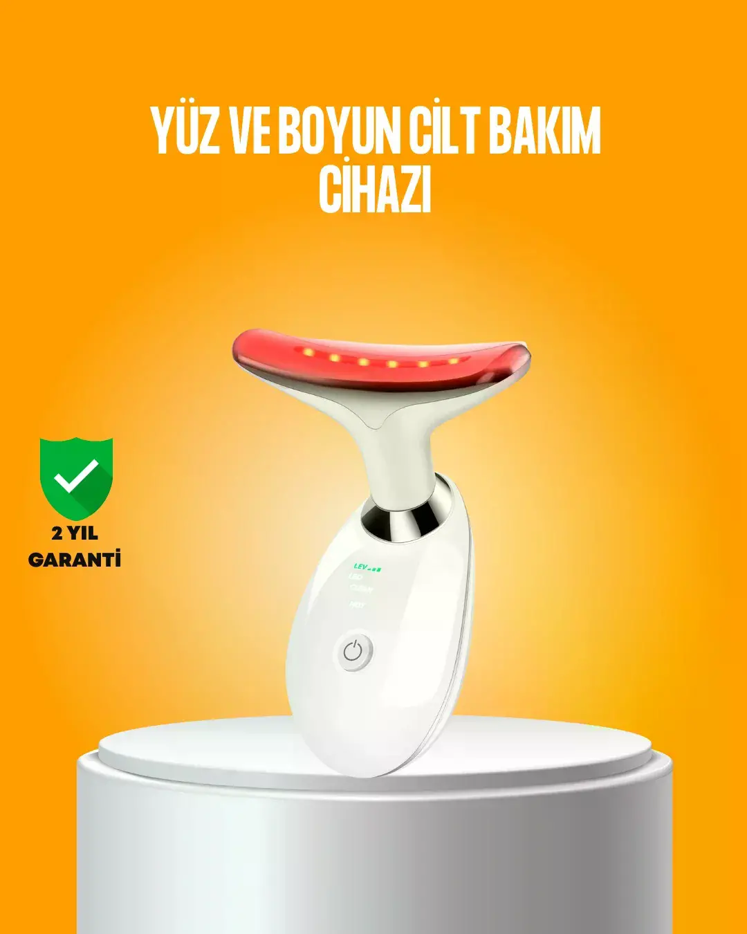 3 Modlu Boyun ve Yüz Bakım Cihazı – EMS, Tezleme, Sıcak Masaj ve Renkli Işık Terapi Özellikli
