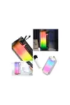 Pluse 5 Mikrofonlu RGB Kablosuz Hoparlör - Siyah-5