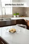 Şeffaf Akrilik Kek Fanusu ve Servis Seti – 33 x 39 x 14 cm (4 Parça)-1