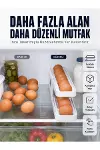 Kayar Ray Sistemli Buzdolabı Yumurta Saklama Düzenleyici Organizer-1