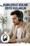 Uzun Süreli Rahat Kullanım İçin Kablosuz Bluetooth Kulaklık Yeni Nesil-1