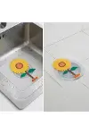 Ayçiçeği Tasarımlı Gider Koku Önleyici – Silikon Lavabo Gider Matı-4