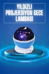 Yıldızlı Gece Lambası Mor Projeksiyon Görünümlü Masa Lambası Renk Değiştirebilen-1