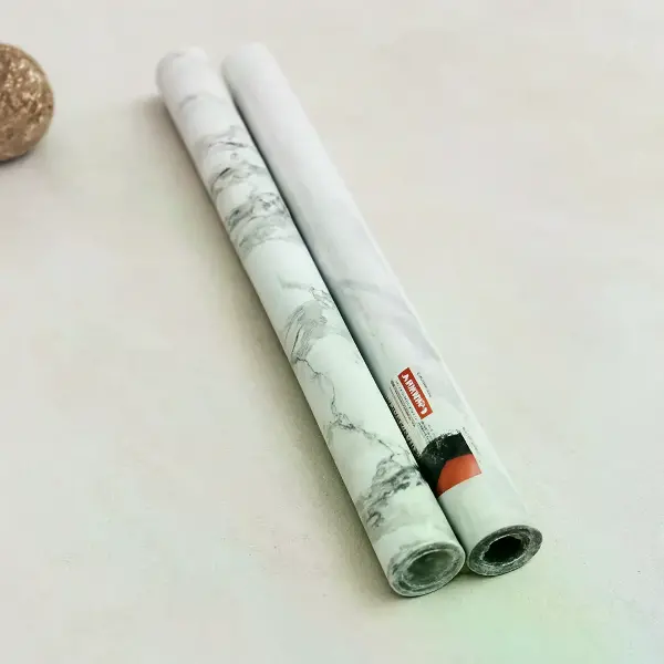 Beyaz Mermer Desenli Kendinden Yapışkanlı Folyo 3 m x 60 cm
