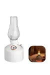 Retro Gaz Lambası Tasarımlı USB Şarjlı Aroma Difüzörü 280 ml Nano Mist Nemlendirici-5