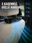 Taşınabilir Araç Koltuk Fanı Sessiz Çalışan USB Şarjlı Boyun Soğutucu-1