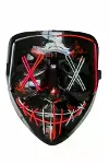 Işıklı Led Maske Parti Eğlence Maskesi Hallowen Neon Maske-1