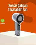 Yüksek Hızlı Şarjlı Fan | Kamp, Ofis ve Açık Hava İçin İdeal-1