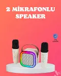 Bluetooth 5.0 Destekli Kablosuz Karaoke Hoparlör-1