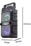 Taşınabilir Kablosuz Bluetooth Hoparlör Uzun Pil Ömrü Led Işıklı Yeni Nesil-4