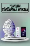 Yumurta Görünümlü Masa ve Gece Lambası Renk Değiştirebilen Projektör-2