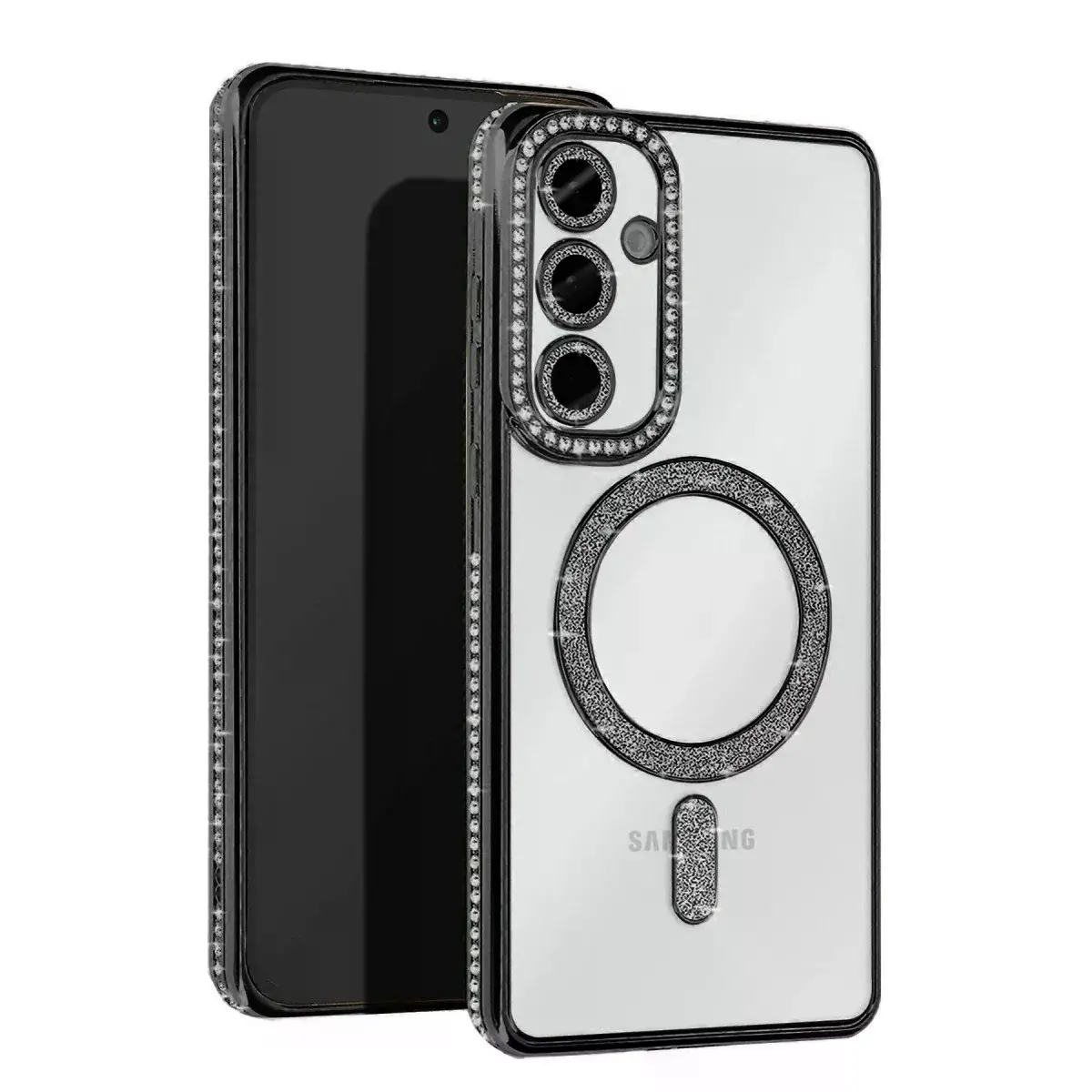 Samsung Galaxy S24 Fe Joke Simli Magneticsafe Kılıf - Siyah
