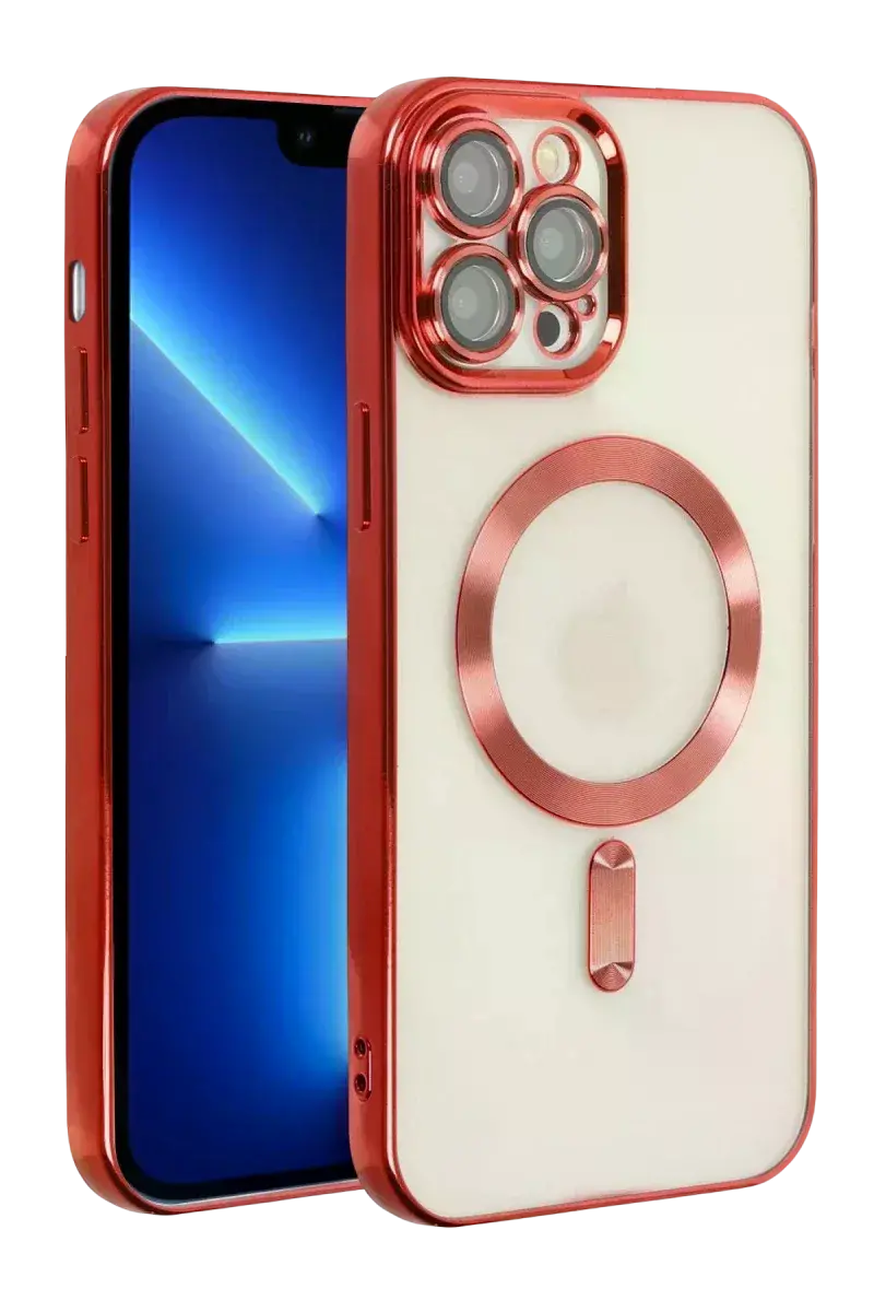 Apple iPhone 13 Pro Kılıf Kross Magneticsafe Kapak - Kırmızı