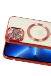 Apple iPhone 13 Pro Kılıf Kross Magneticsafe Kapak - Kırmızı-2