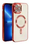 Apple iPhone 13 Pro Kılıf Kross Magneticsafe Kapak - Kırmızı-1