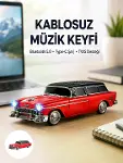 Vintage Tasarımlı LED Işıklı Bluetooth Hoparlör 10W-1