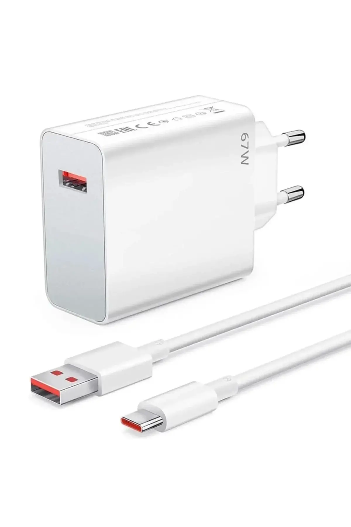 67W Hızlı Şarj Adaptörü USB to Type-C – PD Destekli, Akıllı Hızlı Şarj Başlığı, Güvenli Güç Adaptörü