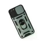 Apple İphone 6 Kılıf Pars Lens Yüzüklü Silikon - Yeşil-3