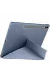 Samsung Galaxy X610 Tab S9 FE Plus 12.4 Kılıf Kalemlikli Mars Tablet Kılıfı - Lavender-2
