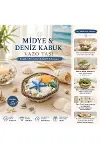 Midye ve Deniz Kabuk Vazo Taşı - Renkli Mix, Ahşap Sepetli (Küçük Kare)-2