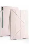 Samsung Galaxy X610 Tab S9 FE Plus 12.4 Kılıf Kalemlikli Mars Tablet Kılıfı - Rose Gold-1