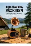 Taşınabilir Mini Retro Radyo Bluetooth Hoparlör USB SD AUX Destekli Yeni Nesil-1