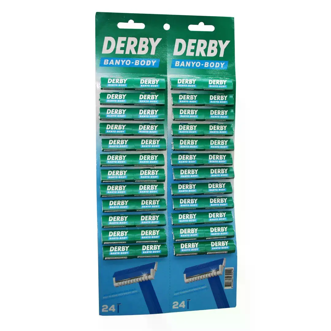 Derby Banyo Body Tek Bıçak Kartelalı Jilet 48PCS
