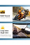 Q29 Motosiklet Kask Bluetooth Kulaklık Eşleşmeli 1080p Kamera Geniş Açı Su Geçirmez Intercom-2