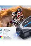 Q29 Motosiklet Kask Bluetooth Kulaklık Eşleşmeli 1080p Kamera Geniş Açı Su Geçirmez Intercom-4