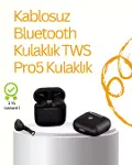TWS Pro 5 Bluetooth Kulaklık – Gelişş Ses Teknolojisi ve Uzun Batarya Ömrü-1
