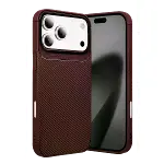 Apple İphone 18 Pro Max Auto Focus Karbon Kapak - Bordo-1
