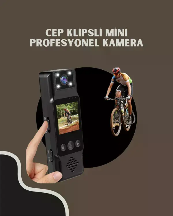 WiFi Özellikli Taşınabilir Kamera – 1.3” TFT Ekran, 3MP Fotoğraf, 128GB Kart Desteği