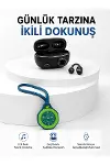 Şarj Kutulu Kablosuz Kulaklık ve Yeşil Askılı og Çanta Saati Avantajlı İkili Set-1