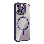 Joko Apple İphone 14 Pro Max Rem Lensli Magsafe Standlı Kapak - Derin Mor-3