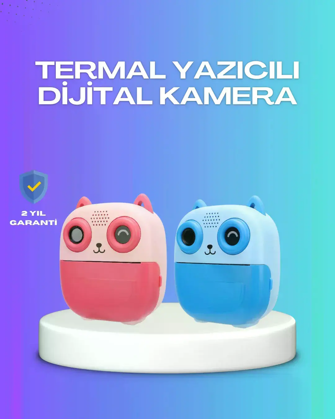 2.4 İnç Ekranlı Çocuk Fotoğraf Makinesi 6X Zoom Özellikli