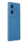 Vivo V29 Lite Kılıf Nano içi Kadife Silikon - Mavi-2