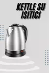 Kettle C F Tipi 220-240V Paslanmaz Çelik Elektrik Kablolu Otomatik Kapanma-2